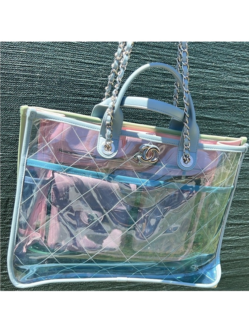 💎 RUNWAY 💎 SPLASH Chanel Clear PVC Tote Bag